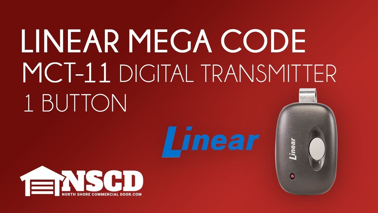 Linear MCT-11 Mega Code 1-channel Visor Remote Control Transmitter DNT00090 