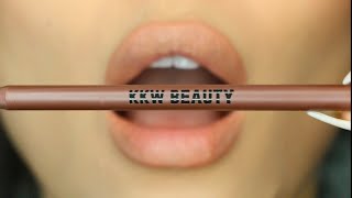 KKW Beauty Cocoa Matte Lip Liner 90’s STYLE Quick Review Swatch Tutorial