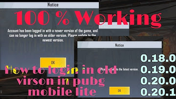 Pubg lite How log in old version After log in new version HOW TO PLAY PUBG LITE OLD VERSION pubg old