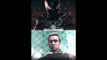 Black Suit Insomniac Spider Man vs Homelander #shorts #marvel #dc #starwars #comparison