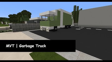 Minecraft Vehicle Tutorial | Garbage Truck