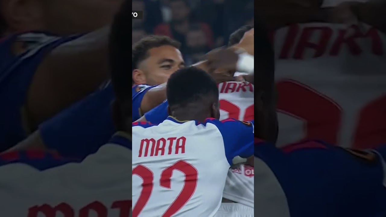 ⚡️⚽️ La spontanéité de la frappe signée Noah Nartey pour l’ouverture du score #olympiquelyonnais #ol