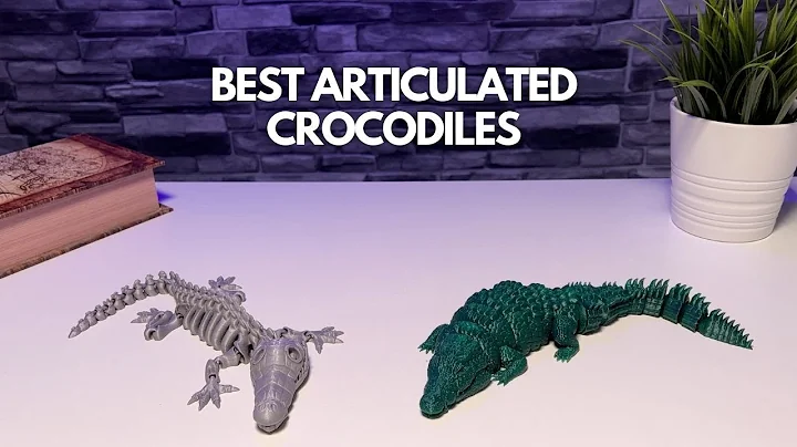 Articulated Crocodiles 3D Print Timelapse + After Printing - 4k video