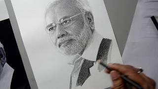 Narendra Modi Pencil Sketch | Portrait Sketch of PM Narendra Modi