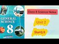 Science Class 8 Unit 2 Short Ques Ans Human Nervous System NBF FDE 