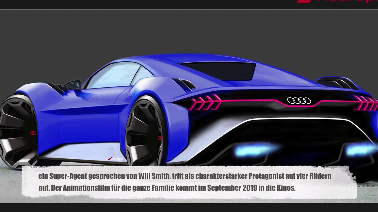 Audi designt erstes Konzeptauto für Hollywood-Animationsfilm