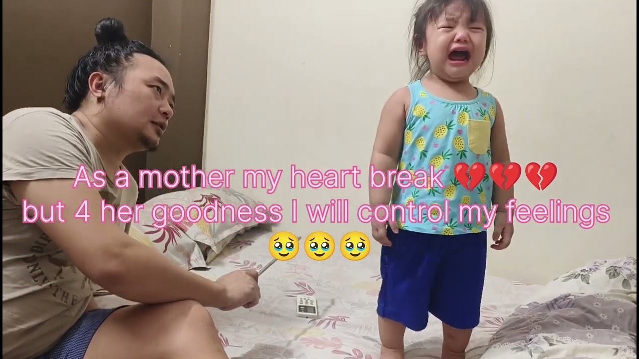 Father discipline baby 😊😊😊