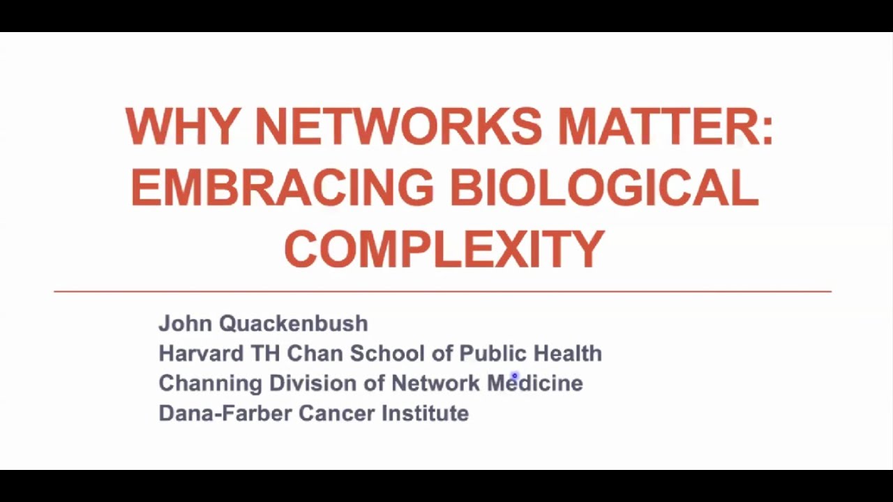 Why Networks Matter: Embracing Biological Complexity - YouTube