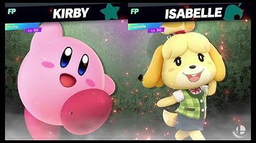 Super Smash Bros Ultimate Amiibo Fights   Request #7718 Kirby vs Isabelle