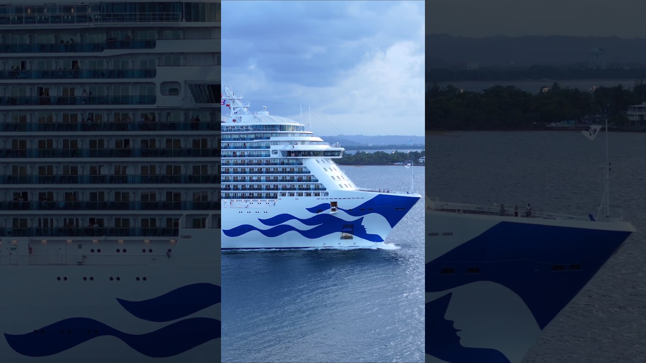 Regal Princess passing thru "El Morro"🇵🇷 #cruiseship #cruisetour #cruise