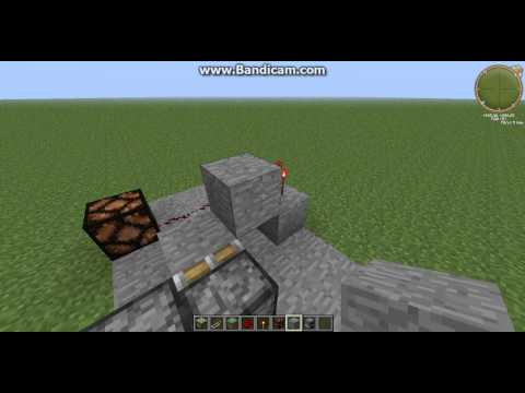 Minecraft- Redstone tutorial BUD switch (Block Update Detector)