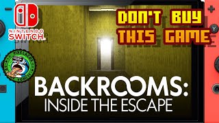 BACKROOMS INSIDE THE ESCAPE - (Nintendo Switch) - Framerate & Gameplay @PixelacosGameplaysTV