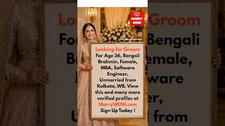 Looking for Groom for Age 36 Bengali Brahmin, Female, MBA, Software Engineer, Unmarried from Kolkata