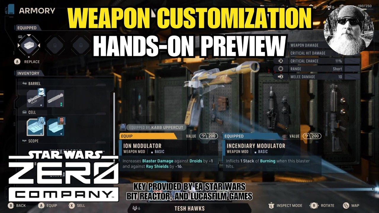 Weapon Modding & Customization In Star Wars Zero Company (Preview Build Provided By EA Star Wars)