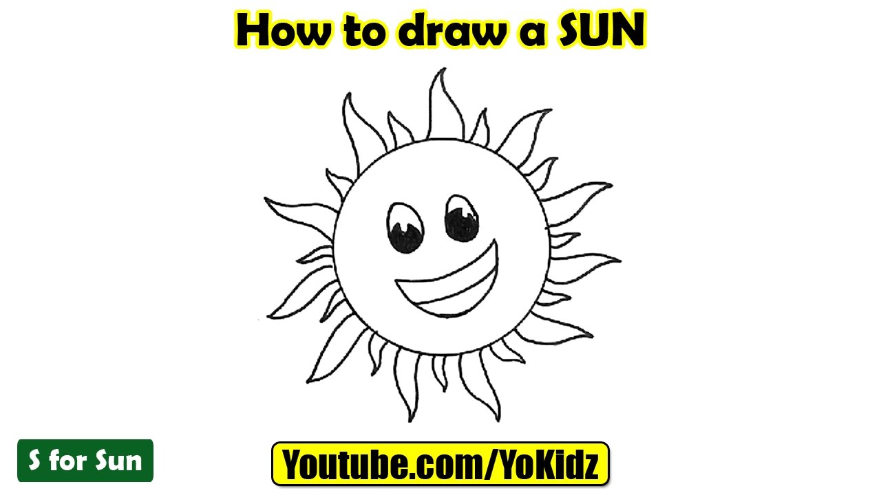 How to draw a SUN - YouTube