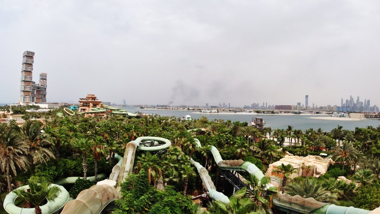 World biggest waterpark in Dubai Aquaventure waterpark YouTube