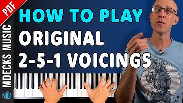 Play 251 Progressions Like a Pro with Pentatonic Voicings. Jazz Piano Tutorial