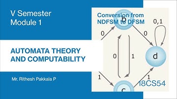 18CS54| M1| PART 5| CONVERSION FROM NDFSM TO DFSM