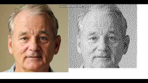 Hexagonal error diffusion aka dithering of an image for printing.