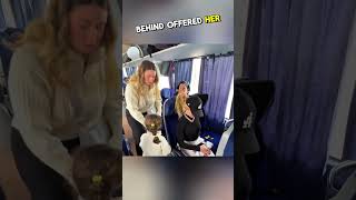 A Woman With Her Child Tried To Sit On A Plane, But A Girl Blocked The Seat With Her Bag