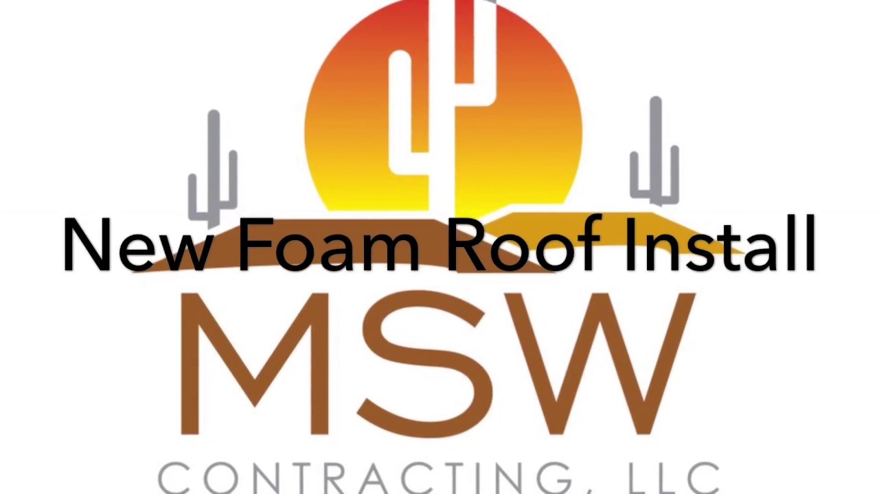 New Foam Roof Install in Scottsdale Arizona by MSW Contracting
