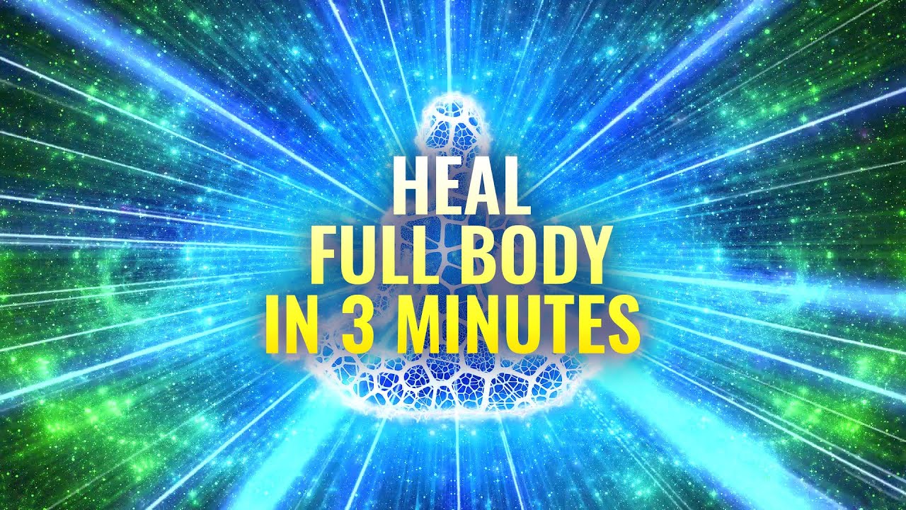 Heal Full Body in 3 MINUTES   Body Mind Restoration  Binaural Beats   Whole Being Regeneration