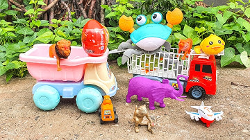 Trò chơi kéo xe chở các con vật đồ chơi đi dạo Part 54