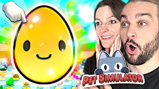 ON OUVRE DES OEUFS SUR PET SIMULATOR 99 ! ( On a trop de Chance ... )