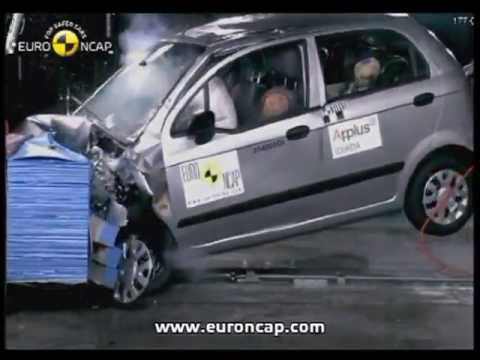 Euro Ncap Daewoo Matiz 2000 Crash Test Youtube
