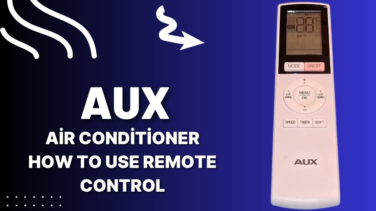 Aux air conditioner how to use remote control - YouTube