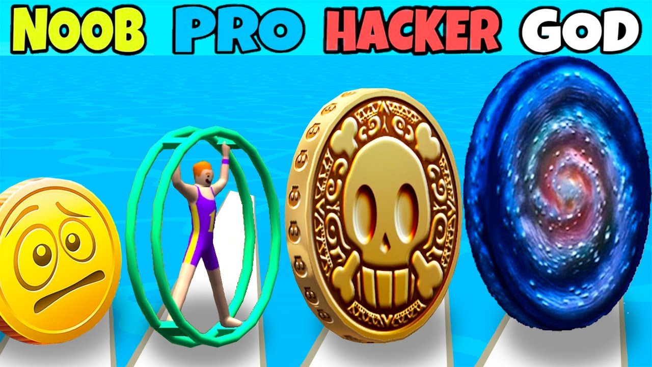 NOOB vs PRO vs HACKER vs GOD in Coin Rush