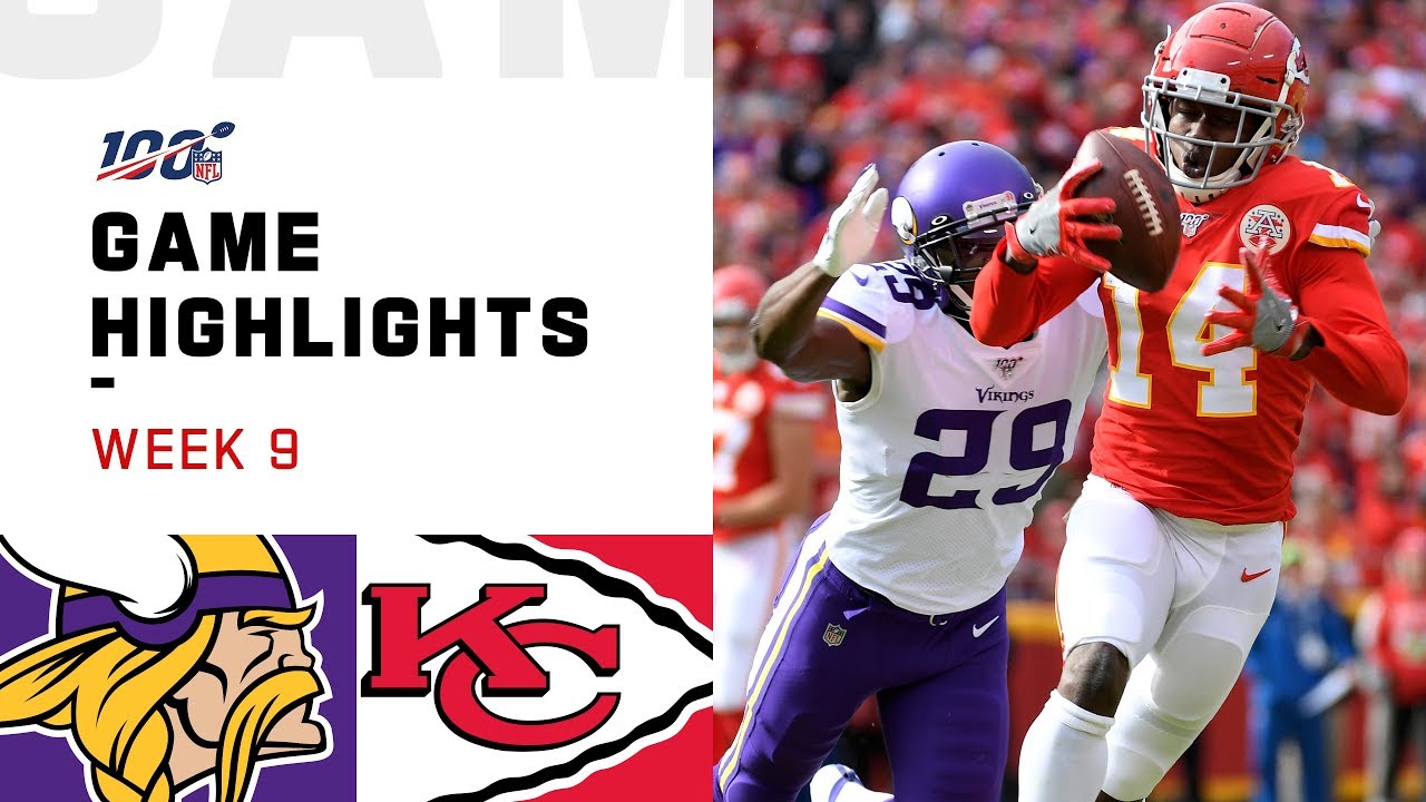 Vikings vs. Chiefs Week 9 Highlights | NFL 2019