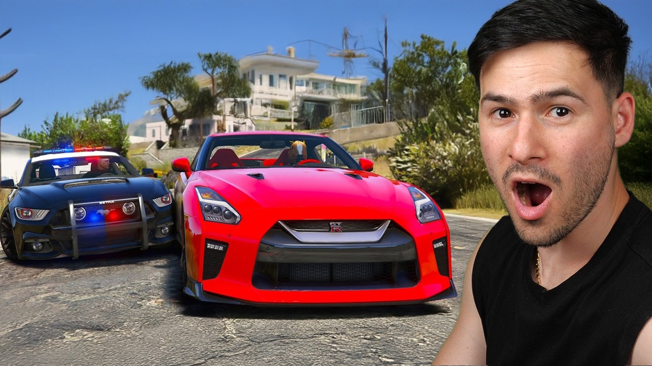 ПРЕСЛЕДВА НИ ЦЯЛАТА ПОЛИЦИЯ В GTA😱