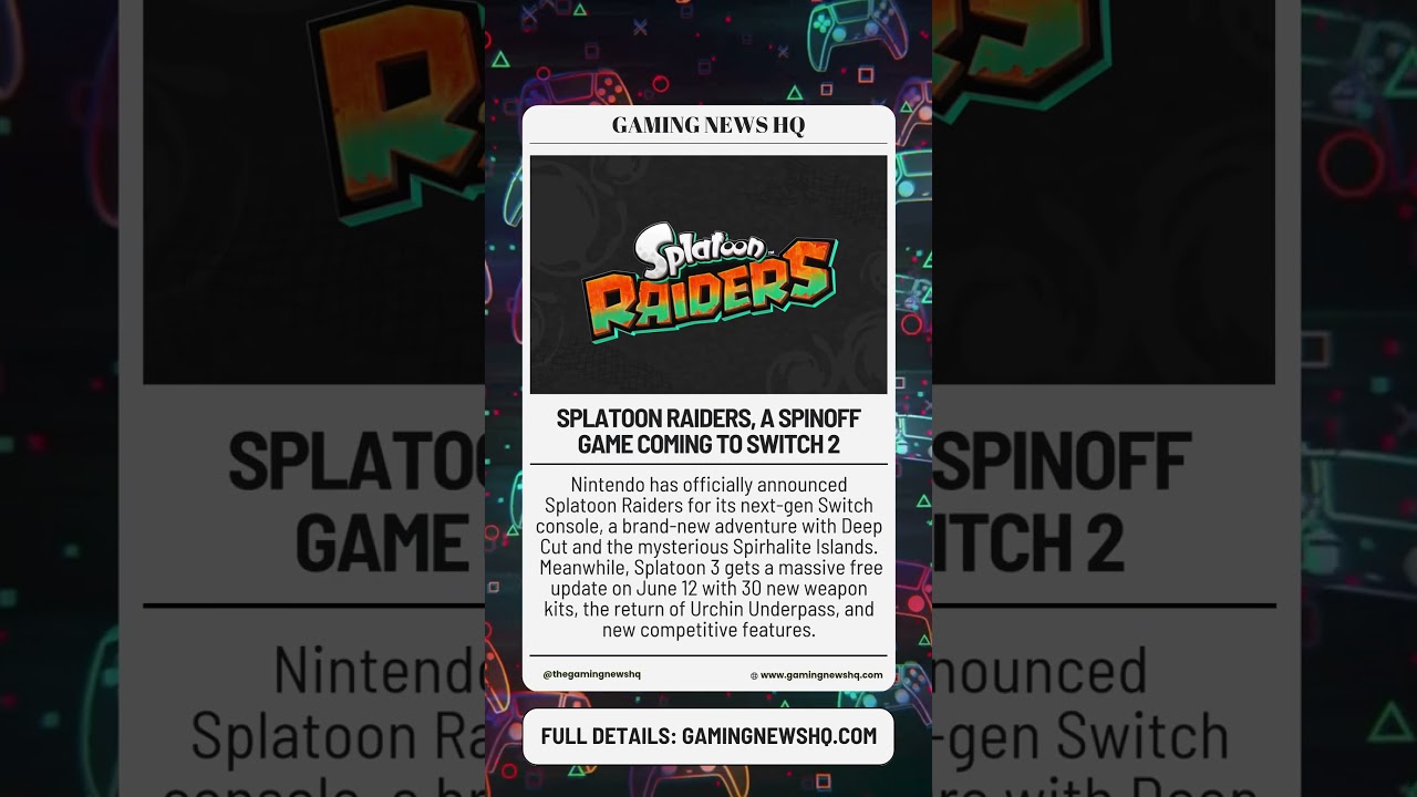 Splatoon Raiders Revealed for Nintendo Switch 2! 🦑🔥