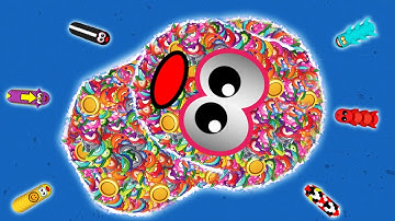 WORMSZONE.IO 1,600,000+ SCORE Epic Worms Zone Best Gameplay! #63