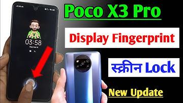 Poco X3 Pro in display fingerprint setting / How to set display fingerprint lock in Poco X3 Pro