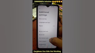 Earphone One Side Not Working 👍 100%Fix Problem Solution 💥🤩