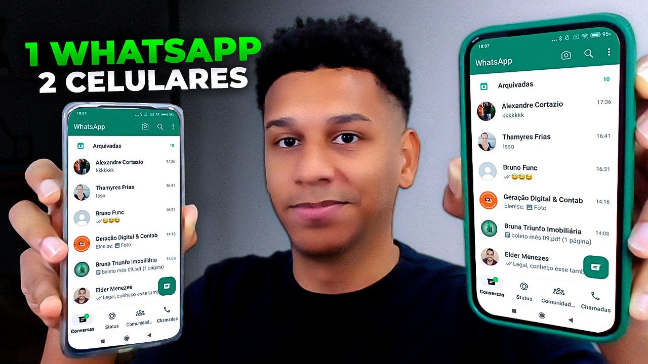 Como Usar o WhatsApp em Dois Celulares - Nova Função Oficial! - YouTube