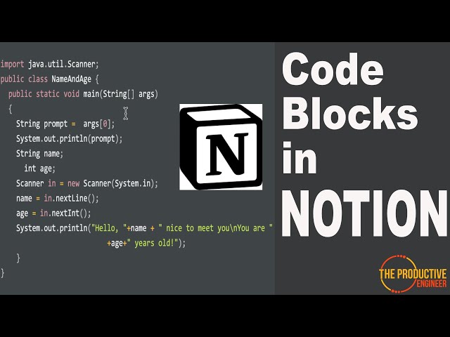 Code blocks – Notion Help Center