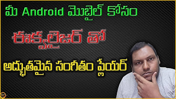 wonderful Music Player with Equalizer for your Android mobile in telugu by GANESH