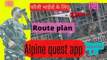 Alpine quest app me route plan kaise karte hai | alpine quest app | #alpine