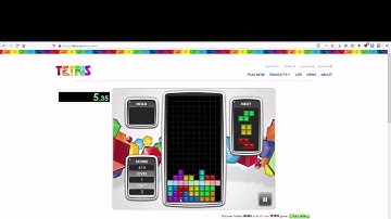 Tetris (Web) 10 Line Mouse Controls Speedrun 10 seconds PB