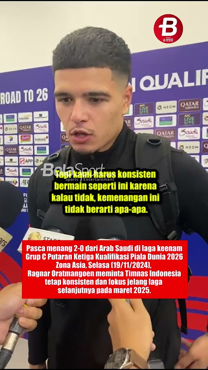 Ragnar Oratmangoen Minta Timnas Indonesia Konsisten #shorts