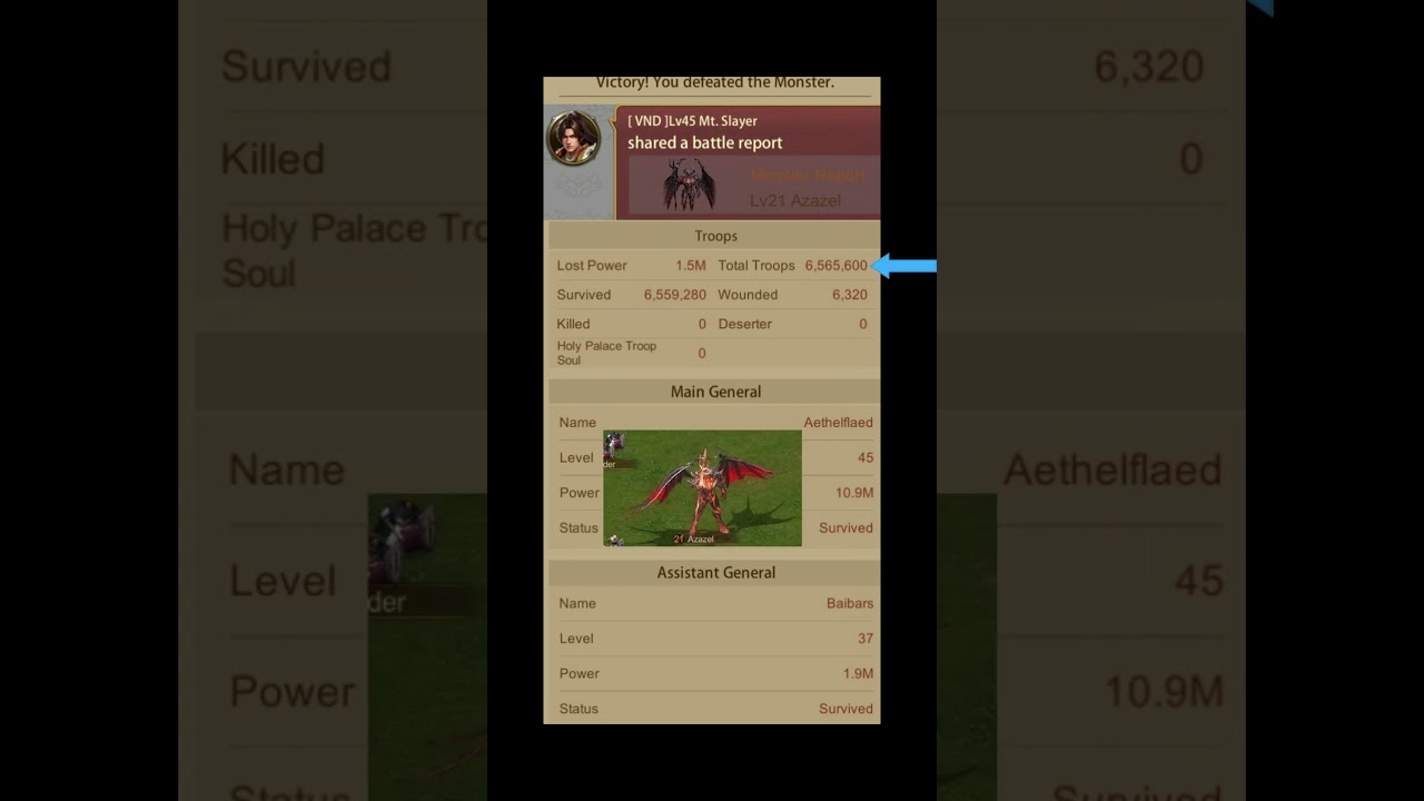 Evony TKR: B21 Azazel Boss Monster Killer