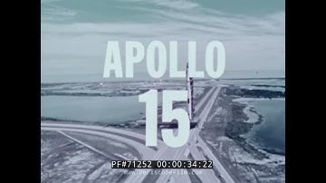 APOLLO 15 FLIGHT TO HADLEY-APENNINE LUNAR ROVER HISTORIC NASA FILM 71252