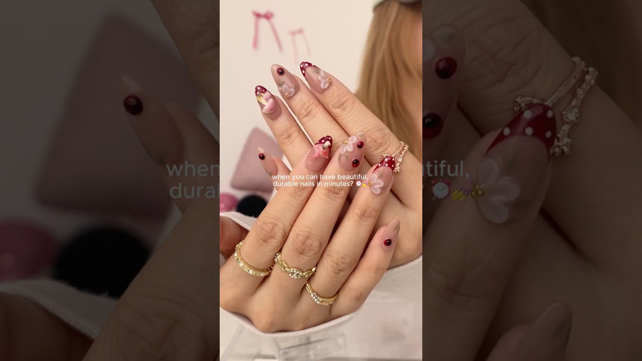 Press-ons really said &ldquo;why are you still going to the salon?&ldquo; #pressonnails #nails #strongnails