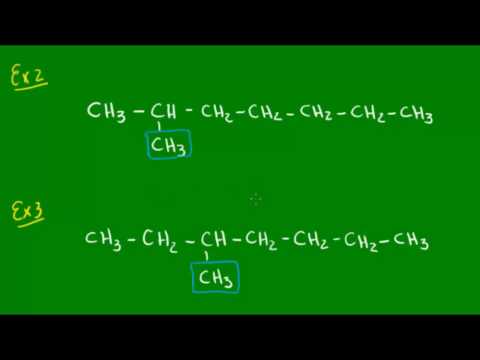 Nomenclatura dos alcanos ramificados - Hidrocarbonetos - Química