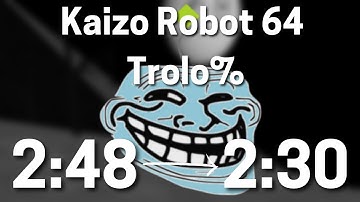 How I got the WORLD RECORD back in the MEMIEST category (Kaizo Robot 64 Trolo% in 2:30.73)