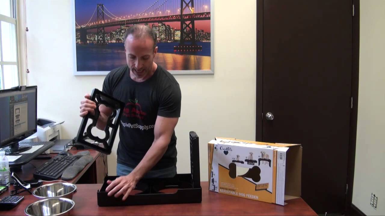 our pets adjustable dog feeder