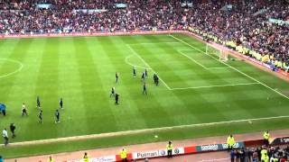 Sunderland v Man Utd 2012 Sunderland Fans do Poznan to Man Utd Fans at Final Whistle